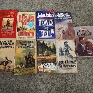 Louis Lamour Western Books Book Lot